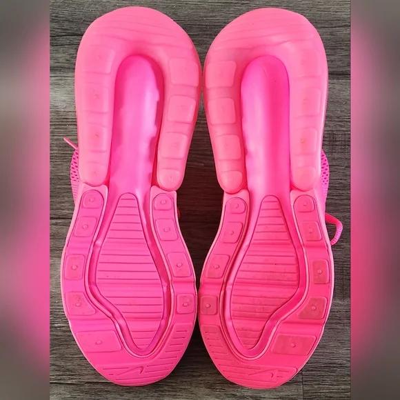 *NEAR NEW* Nike Airmax Air Max 270 Sz 8.5 Vibrant Neon Bright Hyper Triple Pink - Picture 11 of 12